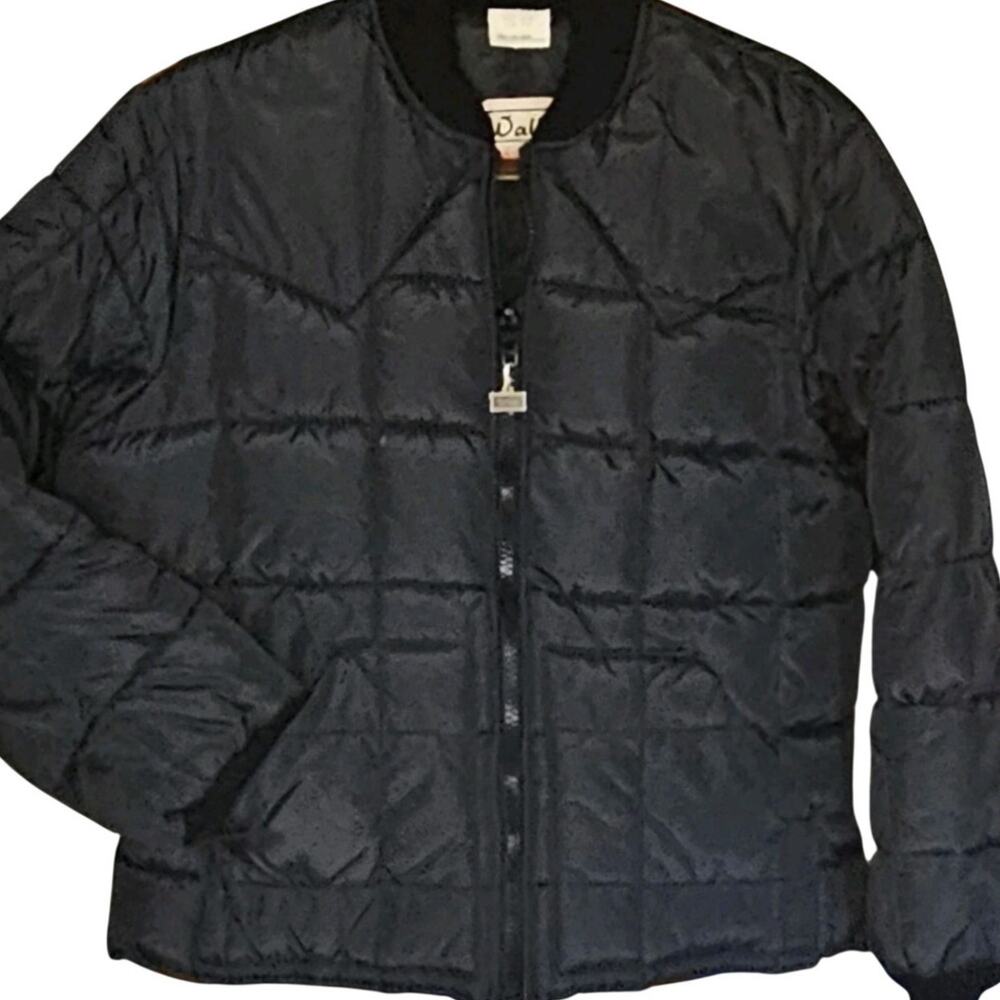 Walls Blizzard Pruf Vintage 80s Ski Jacket Womens L Black Heavyweight Insulated